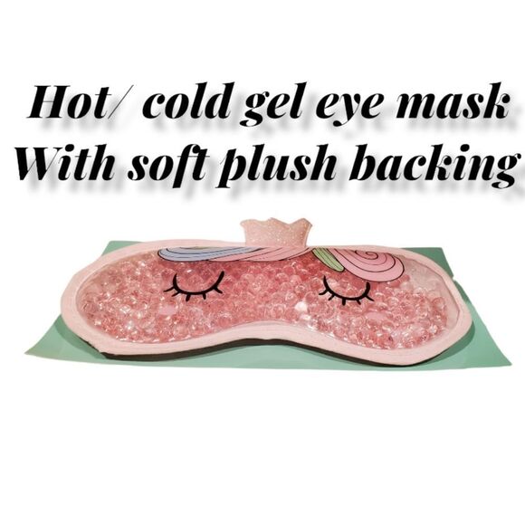 Nwt Unicorn gel eyemask microwave and freezer safe - soft plush backing - Picture 2 of 5